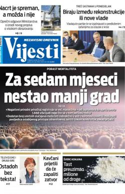 Vijesti - broj 8356, 16. jul 2021.