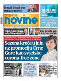 Dnevne novine - broj 2675, 8. maj 2020.