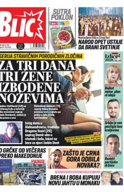 Blic - broj 8368, 15. jun 2020.