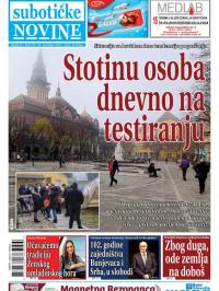 Nove Subotičke novine - broj 193, 20. nov 2020.