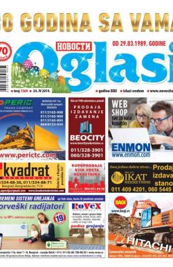 Novosti oglasi - broj 1569, 24. apr 2019.