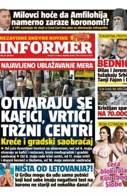 Informer - broj 2437, 29. apr 2020.