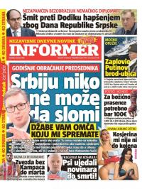 Informer - broj 3261, 5. jan 2023.