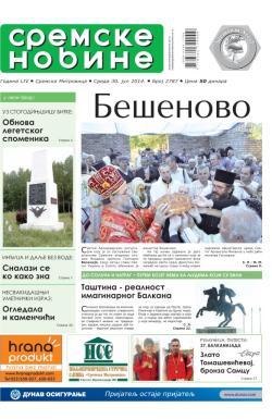 Sremske Novine - broj 2787, 30. jul 2014.