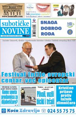 Nove Subotičke novine - broj 29, 18. jul 2014.