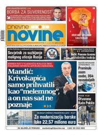 Dnevne novine - broj 2824, 30. okt 2020.