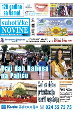 Nove Subotičke novine - broj 38, 20. sep 2013.