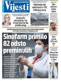 Vijesti - broj 8492, 29. nov 2021.