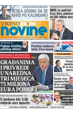 Dnevne novine - broj 2665, 25. apr 2020.