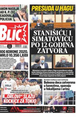 Blic - broj 8742, 1. jul 2021.