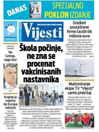 Vijesti - broj 8402, 31. avg 2021.