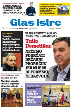 Glas Istre - broj 324, 24. nov 2020.