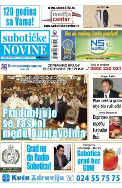 Nove Subotičke novine - broj 11, 15. mar 2013.