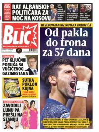 Blic - broj 7749, 11. sep 2018.