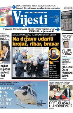 Vijesti - broj 6674, 20. okt 2016.