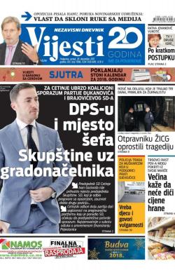 Vijesti - broj 7104, 29. dec 2017.