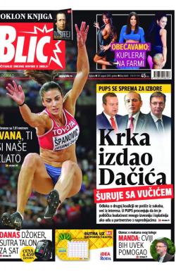 Blic - broj 6660, 29. avg 2015.