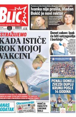 Blic - broj 8706, 26. maj 2021.