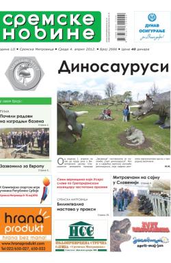 Sremske Novine - broj 2666, 4. apr 2012.