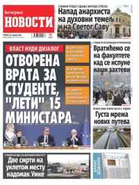 Večernje novosti - broj 5275, 28. jan 2025.