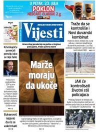 Vijesti - broj 8362, 22. jul 2021.