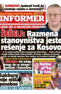 Informer - broj 1931, 28. avg 2018.