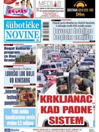 Nove Subotičke novine - broj 130, 30. avg 2019.