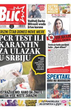 Blic - broj 8551, 15. dec 2020.