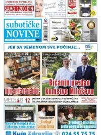 Nove Subotičke novine - broj 23, 10. jun 2016.