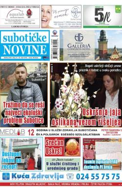 Nove Subotičke novine - broj 12, 25. mar 2016.