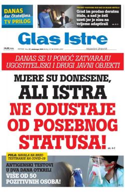 Glas Istre - broj 327, 27. nov 2020.