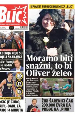 Blic - broj 7546, 17. feb 2018.