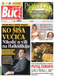 Blic - broj 6606, 6. jul 2015.