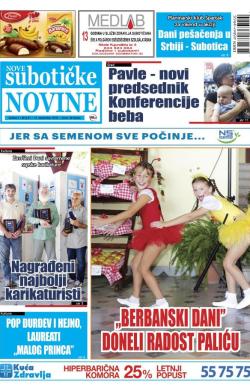 Nove Subotičke novine - broj 81, 14. sep 2018.