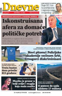 Dnevne novine - broj 3117, 7. okt 2021.