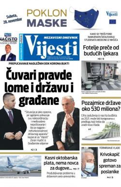 Vijesti - broj 8132, 26. nov 2020.