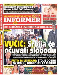 Informer - broj 3810, 21. okt 2024.