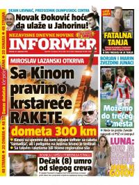 Informer - broj 1951, 20. sep 2018.