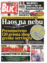 Blic - broj 7339, 21. jul 2017.