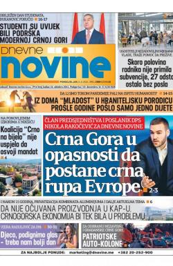 Dnevne novine - broj 2955, 5. apr 2021.