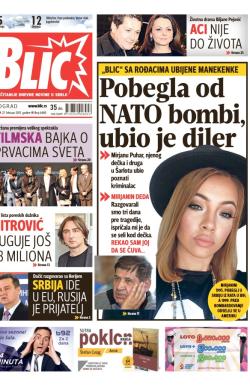 Blic - broj 6480, 27. feb 2015.