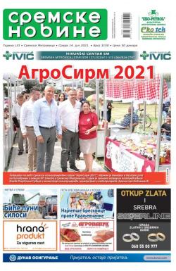 Sremske Novine - broj 3150, 14. jul 2021.