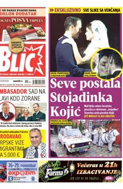 Blic - broj 6746, 23. nov 2015.