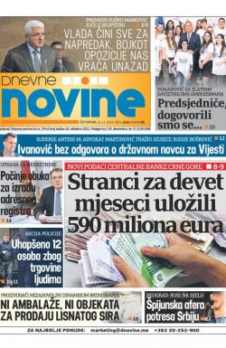 Dnevne novine - broj 2535, 21. nov 2019.