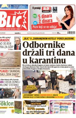 Blic - broj 6362, 28. okt 2014.