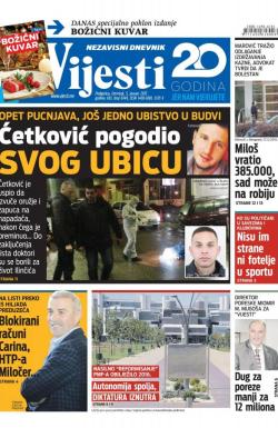 Vijesti - broj 6749, 5. jan 2017.