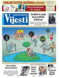 Vijesti - broj 7881, 15. mar 2020.