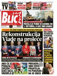 Blic - broj 7773, 5. okt 2018.