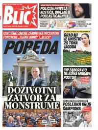 Blic - broj 7993, 22. maj 2019.