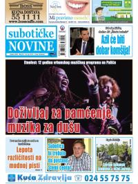 Nove Subotičke novine - broj 26, 26. jun 2015.